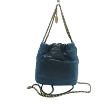 Load image into Gallery viewer, Chanel Chanel 22 Leather Satchel Bag Blue
