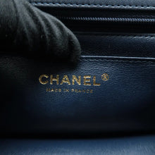 Load image into Gallery viewer, Chanel Rectangular Flap Lambskin Quilted Mini Top Handle Shoulder Bag Navy Blue
