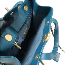 Load image into Gallery viewer, Chanel 19 Lambskin Quilted Leather Satchel Bag Blue
