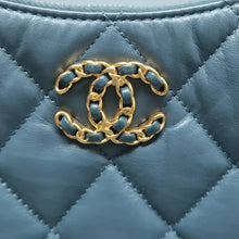 Load image into Gallery viewer, Chanel Chanel 19 Aged Calfskin Quilted Hobo Bag Blue
