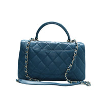 Load image into Gallery viewer, CHANEL Trendy Leather Satchel Bag Blue
