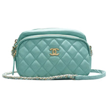 Load image into Gallery viewer, CHANEL Leather Shoulder Bag Mint
