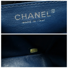 Load image into Gallery viewer, CHANEL Classic Flap Quilted Leather Shoulder Bag Blue
