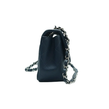 Load image into Gallery viewer, CHANEL Classic Flap Quilted Leather Shoulder Bag Blue
