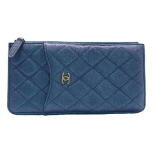 Load image into Gallery viewer, CHANEL Leather Wallet Blue
