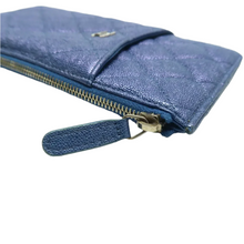 Load image into Gallery viewer, CHANEL Leather Wallet Blue
