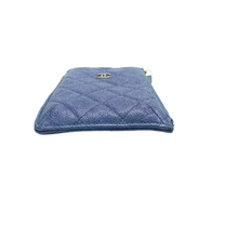 Load image into Gallery viewer, CHANEL Leather Wallet Blue
