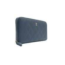 Load image into Gallery viewer, CHANEL Leather Wallet Blue
