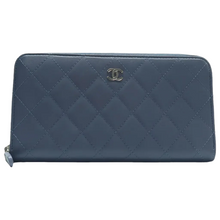 Load image into Gallery viewer, CHANEL Leather Wallet Blue
