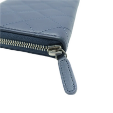 Load image into Gallery viewer, CHANEL Leather Wallet Blue
