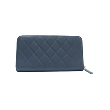 Load image into Gallery viewer, CHANEL Leather Wallet Blue
