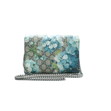 Load image into Gallery viewer, GUCCI Dionysus Chain Wallet Blooms Canvas Crossbody Bag Blue
