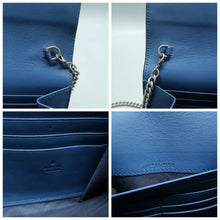 Load image into Gallery viewer, Gucci Dionysus Chain Wallet Blooms Canvas Crossbody Bag Blue
