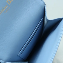 Load image into Gallery viewer, Christian Dior Dior Caro Leather Shoulder Bag Blue
