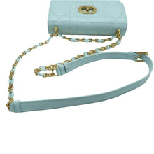 Load image into Gallery viewer, CHRISTIAN DIOR Caro Leather Shoulder Bag Blue
