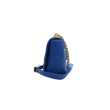 Load image into Gallery viewer, Christian Dior Dior Caro Leather Shoulder Bag Blue
