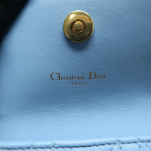 Load image into Gallery viewer, Christian Dior Dior Caro Leather Shoulder Bag Blue
