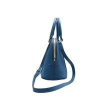 Load image into Gallery viewer, GUCCI Dome GG Leather Satchel Bag Blue
