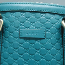 Load image into Gallery viewer, Gucci Dome GG Leather Satchel Bag Blue
