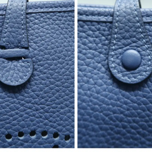 Load image into Gallery viewer, HERMES Evelyne Leather Shoulder Bag Blue
