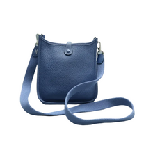 Load image into Gallery viewer, HERMES Evelyne Leather Shoulder Bag Blue
