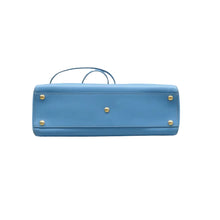 Load image into Gallery viewer, Fendi  Peekaboo Iconic Leather Satchel Bag Blue
