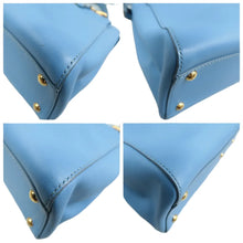 Load image into Gallery viewer, Fendi  Peekaboo Iconic Leather Satchel Bag Blue
