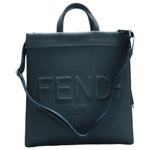 Load image into Gallery viewer, FENDI Roma Leather Satchel Bag Blue
