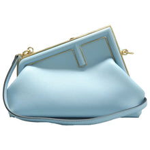 Load image into Gallery viewer, FENDI First Leather Shoulder Bag Blue
