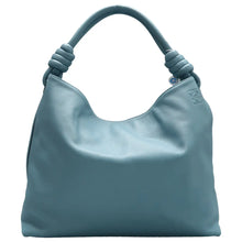 Load image into Gallery viewer, Loewe Flamenco Leather Shoulder Bag Blue
