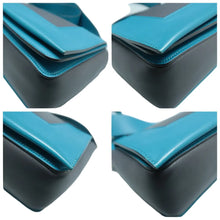Load image into Gallery viewer, CELINE Frame Leather Shoulder Bag Blue
