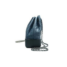 Load image into Gallery viewer, CHANEL Gabrielle Leather Backpack Bag Blue
