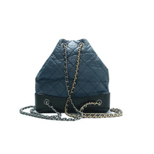 Load image into Gallery viewer, CHANEL Gabrielle Leather Backpack Bag Blue
