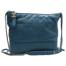 Load image into Gallery viewer, CHANEL Gabrielle Leather Shoulder Bag Blue
