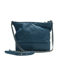 Load image into Gallery viewer, CHANEL Gabrielle Leather Shoulder Bag Blue
