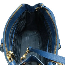Load image into Gallery viewer, Prada Galleria Double-Zip Mini Saffiano Leather Tote Bag Blue
