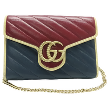 Load image into Gallery viewer, GUCCI Marmont Leather Shoulder Bag Bicolor
