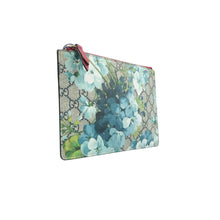 Load image into Gallery viewer, Gucci Blooms Large Cosmetic Case GG Supreme Monogram Clutch Blue
