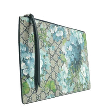 Load image into Gallery viewer, Gucci Blooms Large Cosmetic Case GG Supreme Monogram Clutch Grey
