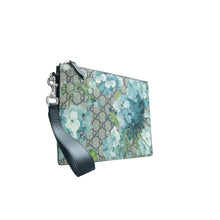 Load image into Gallery viewer, Gucci Blooms Large Cosmetic Case GG Supreme Monogram Clutch Blue
