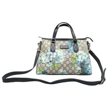 Load image into Gallery viewer, Gucci Blooms Small Zippered GG Supreme Monogram Tote Blue
