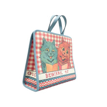 Load image into Gallery viewer, GUCCI Kids Cat Print Canavs Tote Blue&amp;Multicolor
