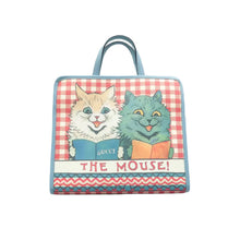 Load image into Gallery viewer, GUCCI Kids Cat Print Canavs Tote Blue&amp;Multicolor
