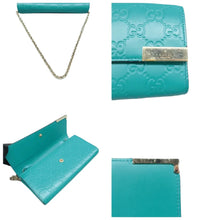 Load image into Gallery viewer, Gucci Chain Wallet Guccissima Signature Dice Shoulder Bag Blue
