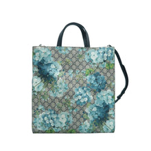 Load image into Gallery viewer, Gucci Canvas Leather Tote Bag Blue
