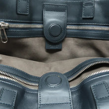 Load image into Gallery viewer, Gucci Canvas Leather Tote Bag Blue
