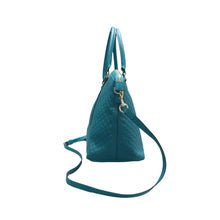 Load image into Gallery viewer, Gucci Soft Microguccissima Dome Leather Satchel Bag Blue
