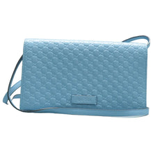 Load image into Gallery viewer, GUCCI Leather Shoulder Bag Blue
