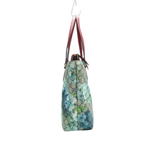 Load image into Gallery viewer, Gucci Blooms Medium Zippered GG Supreme Monogram Bucket Tote Blue
