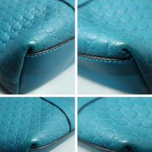 Load image into Gallery viewer, GUCCI Microguccissima Leather Satchel Bag Blue
